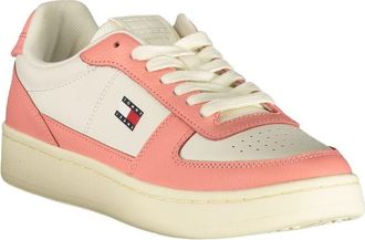 Tommy Hilfiger Colour-Block Leather and Polyurethane Sneaker - White