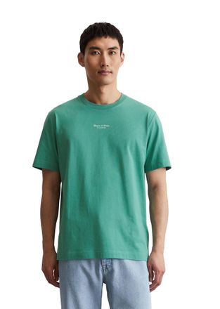 Marc O'Polo T-Shirt MARC OPOLO, Herren, Gr. XXL, gr&uuml;n (eucalyptus), Single Jersey, Obermaterial: 100% Baumwolle, Rundhals, Shirts T-Shirt, ein kleines, dezentes L