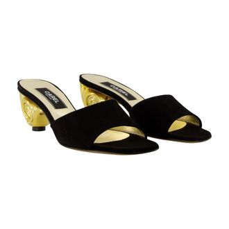Carel Womens Naiade Flat Black Calfskin
