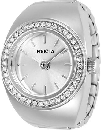 Invicta Mini 48943 Dames Horloge - Quartz Uurwerk - Roestvrij Staal met zilveren Wijzerplaat - 17mm