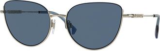 Burberry BE3144 HARPER Asian Fit 110980 Womens Sunglasses Gold Size 58