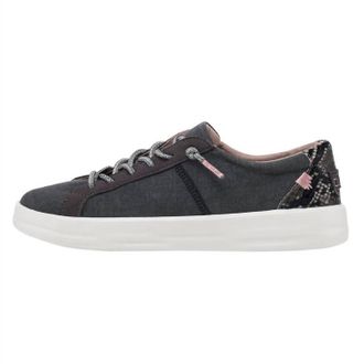 Hey Dude Womens Karina Sneakers In Jet Black