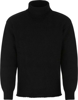 Ten c roll-neck wool sweater - men - Wool/Nylon - 52 - Grey
