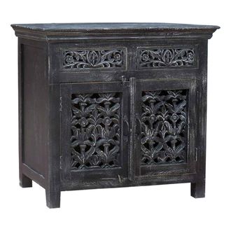 Wanderlust Deco Wanderlust Deco - Recibidor De Madera Acabado Artesanal 90x40x90h Cm