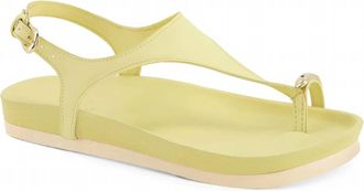 Andrea Womens Sling-Back Comfort Sandals In Yellow
