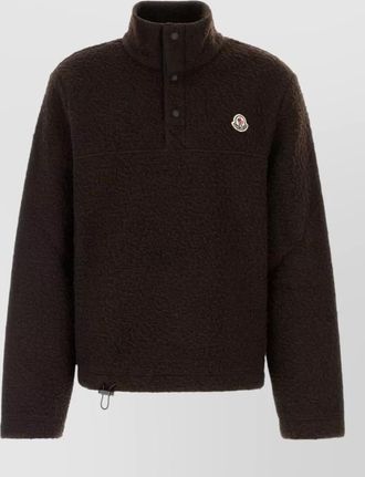 Moncler stand collar button-up jacket