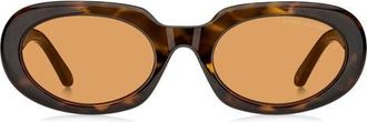 Marc Jacobs MARC 887/G/S 53mm Oval Sunglasses in Havana/orange at Nordstrom