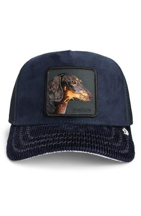 Goorin Brothers Shadow Remix Dog Patch Snapback Trucker Hat in Navy Multi at Nordstrom
