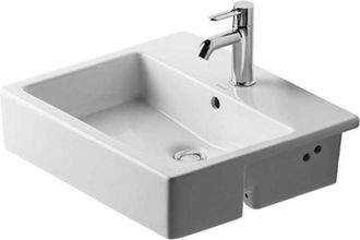 Duravit Duravit - Semi-empotrado Vero 55 Cm, Con Desbordamiento, Con Banco