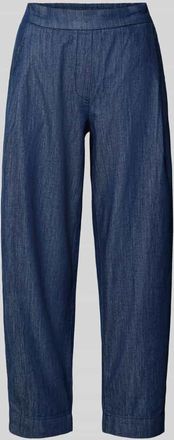 OPUS Hose mit elastischem Bund Modell Myha costal in Jeansblau, Gr&ouml;&szlig;e 34