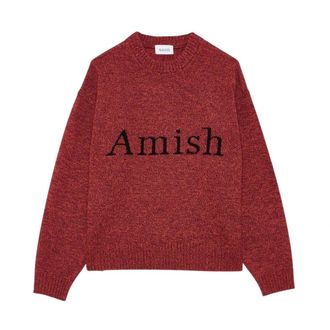 Amish Mulin&eacute; Cuello Redondo - Tops - unisex - Rojo - M