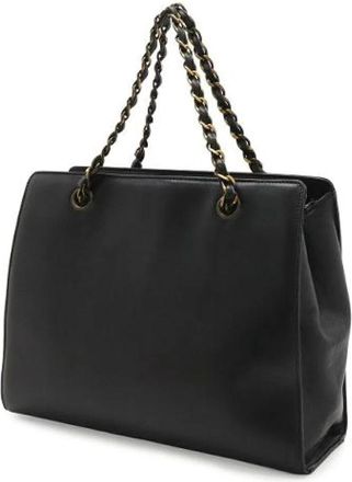 Chanel Pre-owned Leren Tote Bag - Dames - Vintage Shopper - Zwart - ONE Size - Leer - Vintage