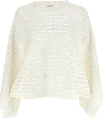 PESERICO White Cotton Womens Cardigan