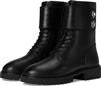 Tory Burch Turnlock Lug Boot 40mm Womens Boots Perfect Black : 10.5 M, Leather