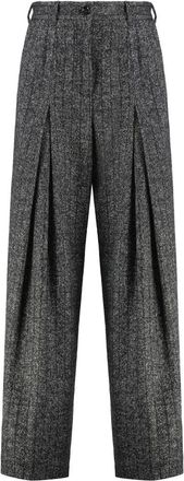 Dolce & Gabbana Broeken - Dames - Wijde Broeken - Grijs - XS - Broeken