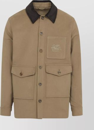 Etro stylish jacket with chest pocket and flap pockets