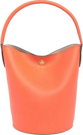 Longchamp Epure Embossed Bucket Bag in Orange at Nordstrom Rack