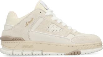 Axel Arigato Womens Sneakers Area Lo Fluffy Beige Beige-Beige Leather Trainers Beige/beige