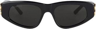 Balenciaga Pre-owned Dynasty Zonnebril met D-frame - Heren - Vintage Accessoires - Zwart - ONE Size - Tweed - Vintage