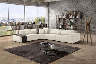 Egoitaliano Ecksofa »Beverly, extravangantes Designsofa mit erstklassigem Sitzkomfort« wahlweise mit elektrischer Relaxfunktion, Kopfteilverstellung
