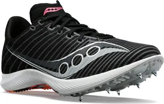 Saucony Mens Velocity Mp Racing Shoes In Black/vizi