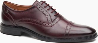 base Mens Ascot Toe Cap Mens Oxford Shoes - Brown - Size: 12