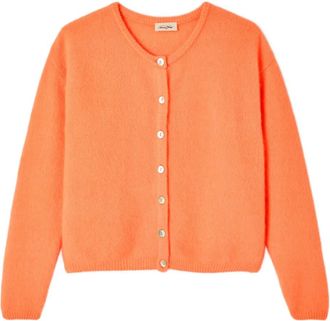 American Vintage Cardigan girocollo Vitow - Arancione