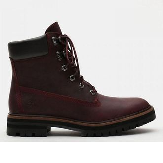 Timberland Londen Vierkant 6inch Rood Dames Laarzen