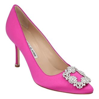 Manolo Blahnik Hohe Schuhe - Hangisi 090 Pump Pink - Gr. 37 (EU) - in Rosa - f&uuml;r Damen