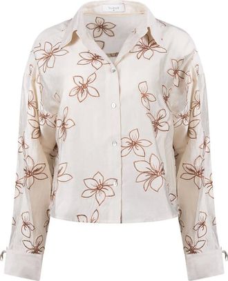 Nukus Nukus - Bailey Blouse Flower - Dames - Blouses & Shirts - Veelkleurig - Maat: 2XL Viscose