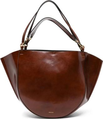 Wandler Tassen, Dames, Bruin, ONE Size, Leer, Hortensia Tote Palis