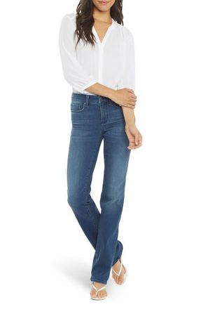 NYDJ Marilyn Stretch Straight Leg Jeans in Saybrook at Nordstrom, Size 18P