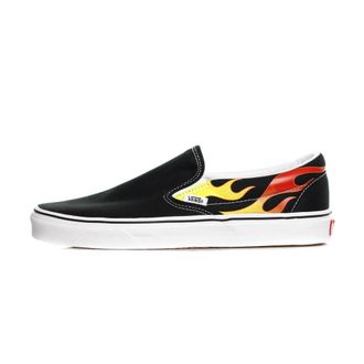 Vans Flame Black Low Slip-on Shoes