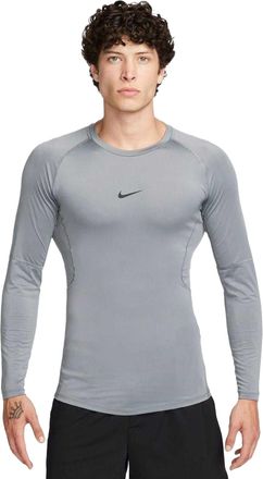 Nike Heren Pro Core Langsleeve T-Shirt (Grijs)
