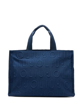 Liu Jo medium knit tote bag - Blue
