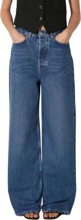 Sams&oslash;e & Sams&oslash;e Shelly Jeans - Dames - Loose Fit Jeans - Blauw - W26 L32 - Katoen - Jeans