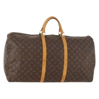 Louis Vuitton Pre-owned Weekend Bags, female, Brown, Size: ONE SIZE Pre-owned Keepall 60 Boston Bag