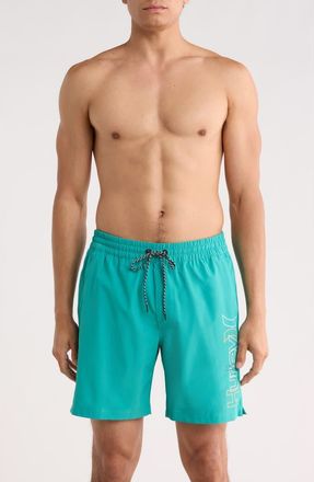 Hurley Crossover Volley Swim Trunks in Real Teal at Nordstrom Rack, Size X-Large