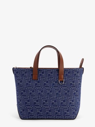 Fendi Borsa shopping in tessuto jacquard FF e pelle - FENDI - gender_Man