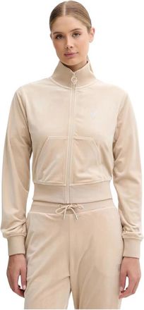 Guess Couture Zip-through - Dames - Vesten met rits - Beige - XL - Polyester - Hoodies & sweatvesten