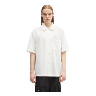 Our Legacy Overhemden, Heren, Wit, M, Katoen, Box Shirt Korte Mouw