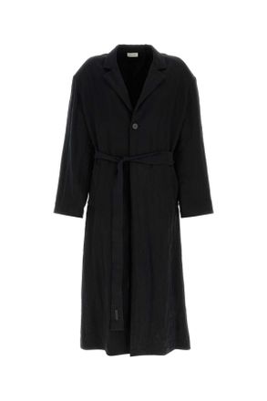 Fear of God Black Lyocell Blend Trench Coat