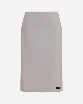 Miu Miu Stretch cotton-blend midi Skirt Female 42