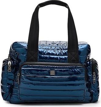 Think Royln Voyager - Large Carry on Luggage Glossy Navy Patent, Polyester
