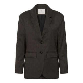 Kaffe Kalenora Blazer - Dames - Jassen - Grijs - Maat: L Leer