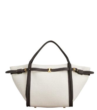 Tod's White Logo Small Tote