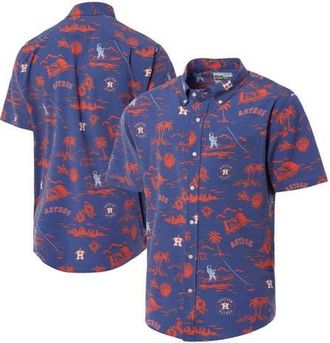 Reyn Spooner Mens Reyn Spooner Navy Houston Astros Kekai Button-Down Shirt at Nordstrom, Size Xx-Large