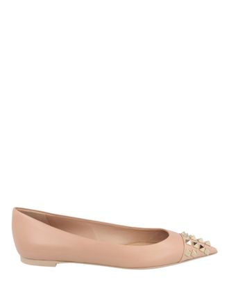 Valentino Rockstud Alcove Leather Ballet Flats