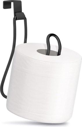 OEM Soporte Rollo Papel Higi&eacute;nico Colocar Sobre Cisterna, Negro, Rollo Papel Higi&eacute;nico, Rollos Papel Higi&eacute;nico, Papel Higi&eacute;nico Negro (2, 2 Piezas