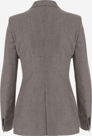 Tagliatore Womens Double-Breasted Wool Jacket Multicolour